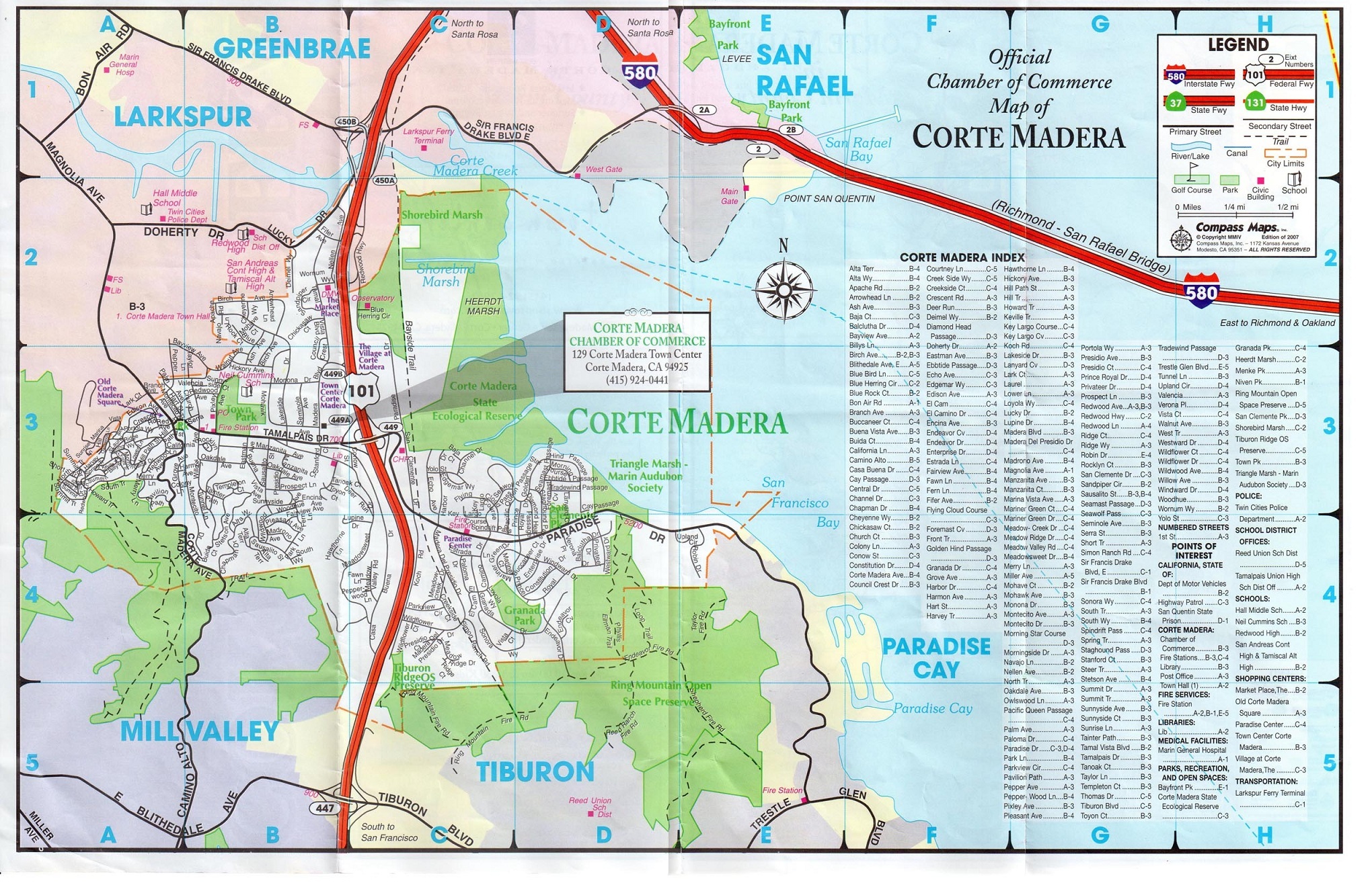 Corte Madera Map Corte Madera Chamber Of Commerce Marin County 